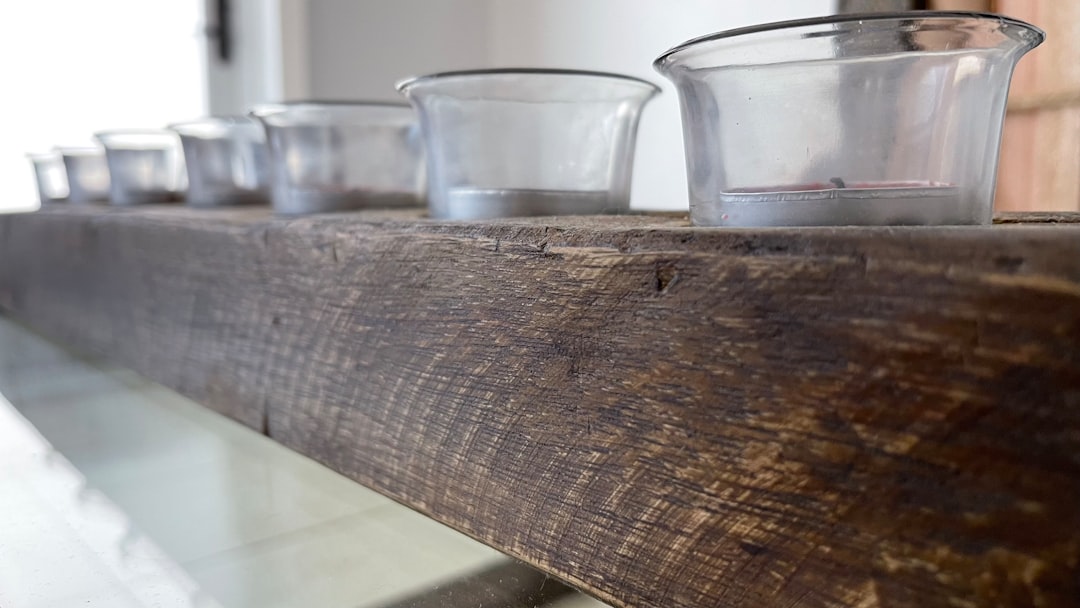 Photo reclaimed wood island light